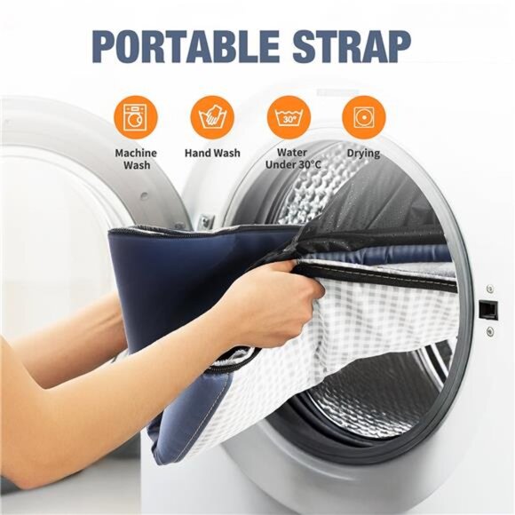 2-in-1 Dog & Cat Bed Reversible Pillow Soft Warm Cozy Pet House Medium 17.7inch - Picture 2 of 7